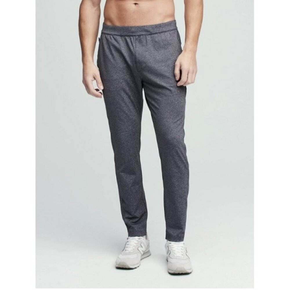 Fourlaps Men's Equip Pants Active Athletic Fit Stretch Knit Dark Gray Sz MEDIUM